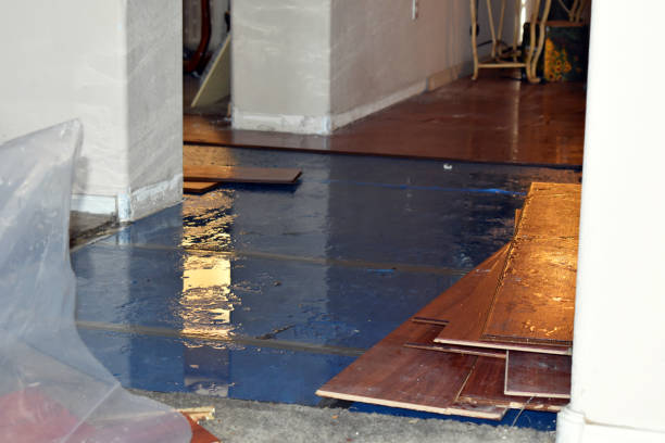 Professional Water Extraction technician working in Burnett, WI